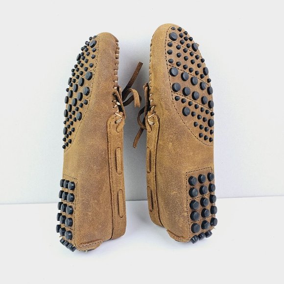 Minnetonka Moccasin Women’s Driving Shoe Tan Suede 593 Size 6.5 - Picture 7 of 9